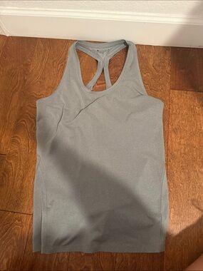 Athleta Gray Racerback Performance Tank
